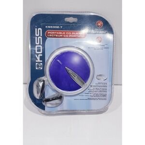 KOSS Portable CD Player KS5302-7 Headphones Compact Disc